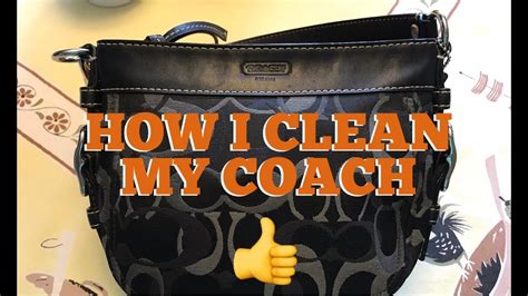 how do i clean a coach purse